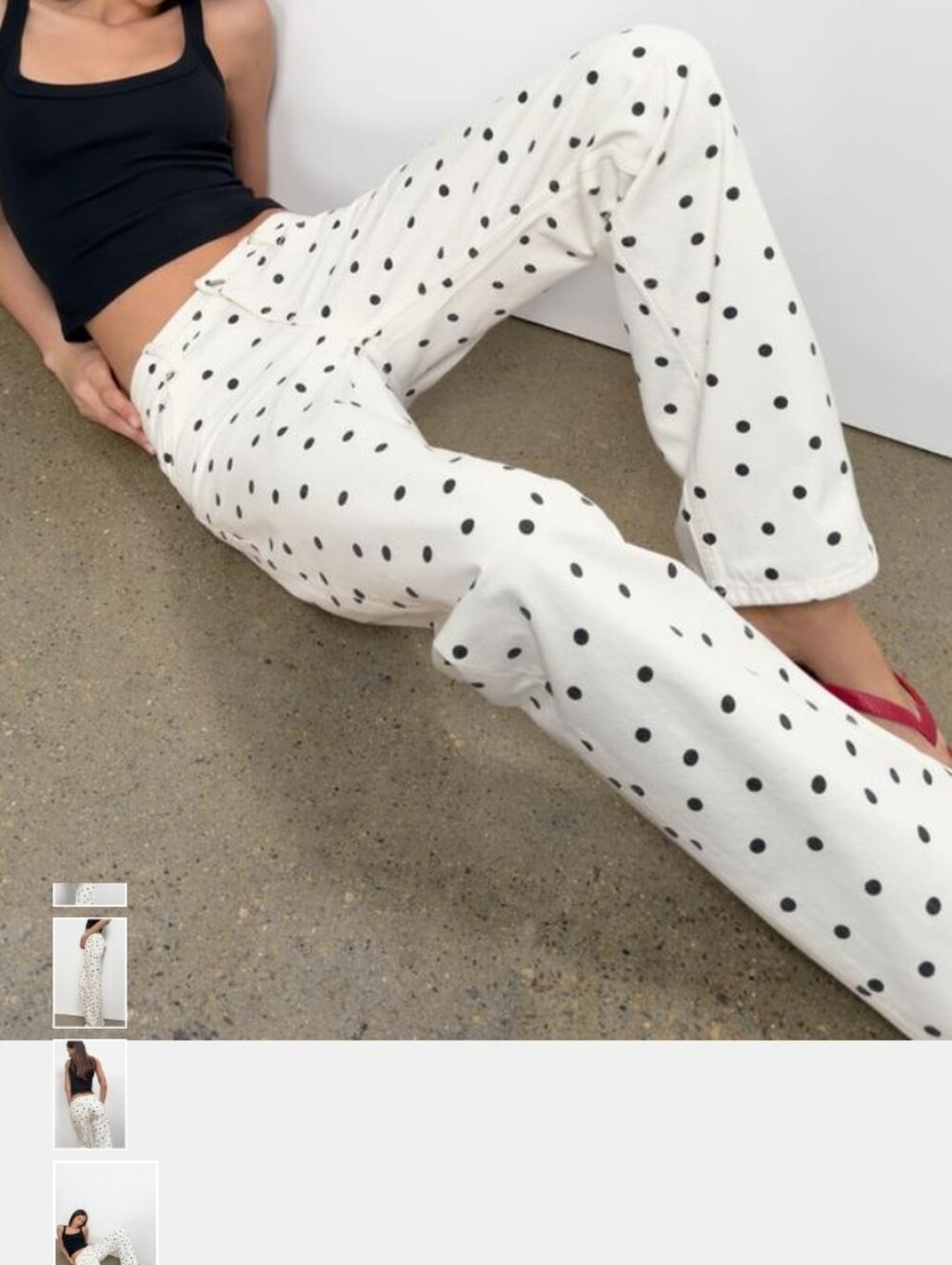 Zara Polka Dot Jeans